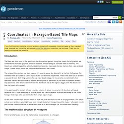 Coordinates in Hexagon-Based Tile Maps