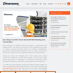 Key Things You Didn’t Know About MEP BIM Modeling and Coordination – Ivan Dimensions