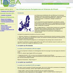 GIS-IBiSA Coordination des plateformes de recherche en sciences du vivant