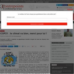 COP21 : le climat va bien, merci pour lui