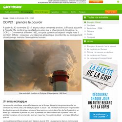 COP21 : prendre le pouvoir