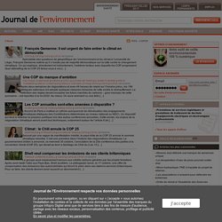 COP26 : actualités et articles - JDLE