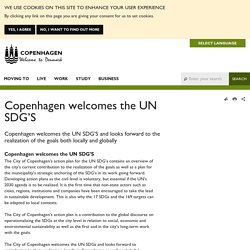 Copenhagen welcomes the UN SDG’S