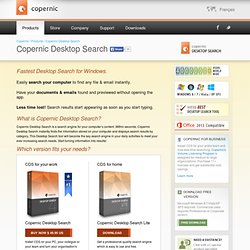 Desktop Search - The best desktop search tool
