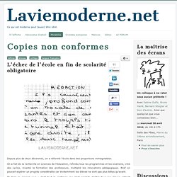 Copies non conformes
