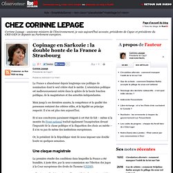 Copinage en Sarkozie : la double honte de la France à Strasbourg