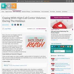 Coping With High Call Center Volumes During The Holidays