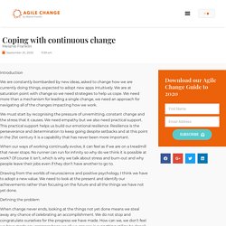 Coping with continuous change