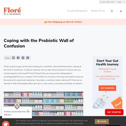 Coping with the Probiotic Wall of Confusion