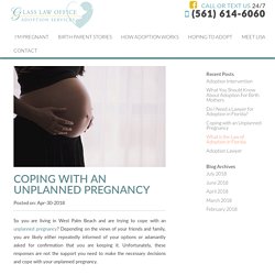 COPING WITH AN UNPLANNED PREGNANCY