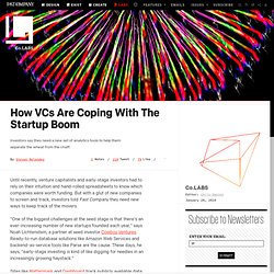 How VCs Are Coping With The Startup Boom