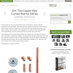 DIY: The Copper Pipe Curtain Rod for $35: Remodelista