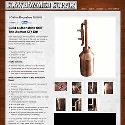 Copper Moonshine Stills & Moonshine Still Kits