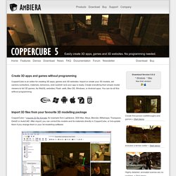 CopperCube - 3D authoring tool for WebGL, Flash, Mac OS X, Windows and Android apps