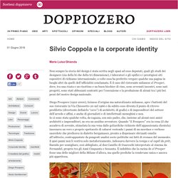 Silvio Coppola e la corporate identity