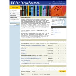 Copyediting Certificate - UC San Diego Extension
