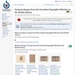 Picturing Canada Collection at the British Library
