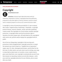 Copyright - Small Business Encyclopedia