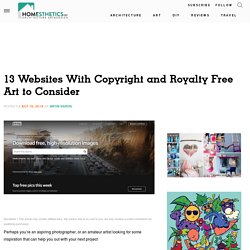 13 Websites With Copyright and Royalty Free Art to Consider