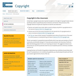 Copyright in the classroom