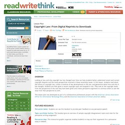 Copyright Law: From Digital Reprints to Downloads