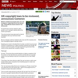 UK copyright laws to be reviewed, announces Cameron