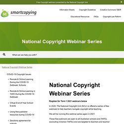National Copyright Webinar Series - Smartcopying