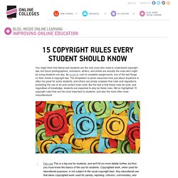 15 Copyright Rules Every Student Should Know