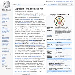 Copyright Term Extension Act
