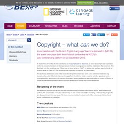 Copyright – what CAN we do?