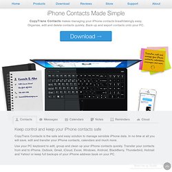 Contacts - iPhone Contacts Breathtakingly Simple