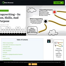 What is Copywriting – Its Definition, Skills, And Purpose