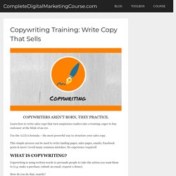 Copywriting: Create a Landing Page Using The A.I.D.A Formula