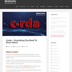Corda Development - Everything You Need To Know About Corda