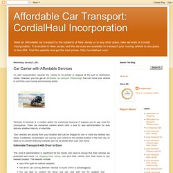 Affordable Car Transport: CordialHaul Incorporation: Car Carrier with Affordable Services