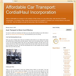 Affordable Car Transport: CordialHaul Incorporation: Auto Transport is More Cost Effective