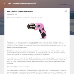 Best Cordless Screwdrivers Review