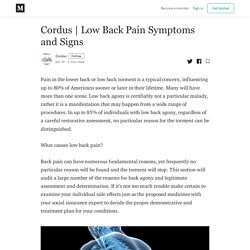 Low Back Pain Symptoms and Signs - Cordus - Medium