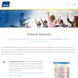 Core5: Scope & Sequence