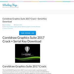 Coreldraw Graphics Suite 2017 Crack + Serial Key Download