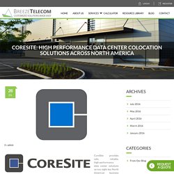 CORESITE Data Center Solutions