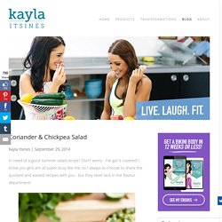 Coriander & Chickpea Salad – Kayla Itsines