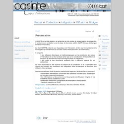CORINTE - Page d'accueil