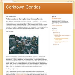 An Introduction to Buying Corktown Condos Toronto