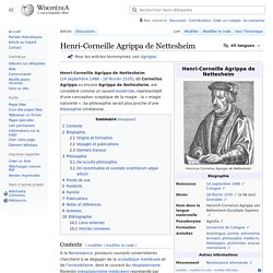 Henri-Corneille Agrippa de Nettesheim