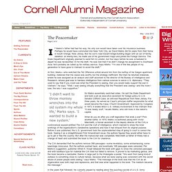 Cornell Alumni Magazine - The Peacemaker