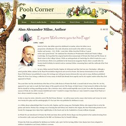 Pooh Corner - Alan Alexander Milne, Author