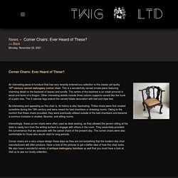 Corner Chairs: Ever Heard of these?: Twigltd, UK