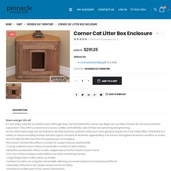 Corner Cat Litter Box Enclosure