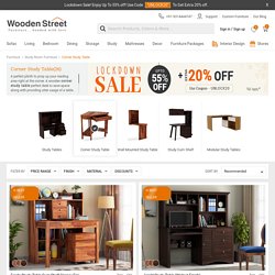 Corner Study Table: Buy Wooden Corner Study Table online in India